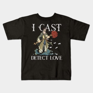 Roleplaying RPG Valentines Day TableTop Wizard Couple Gift Kids T-Shirt